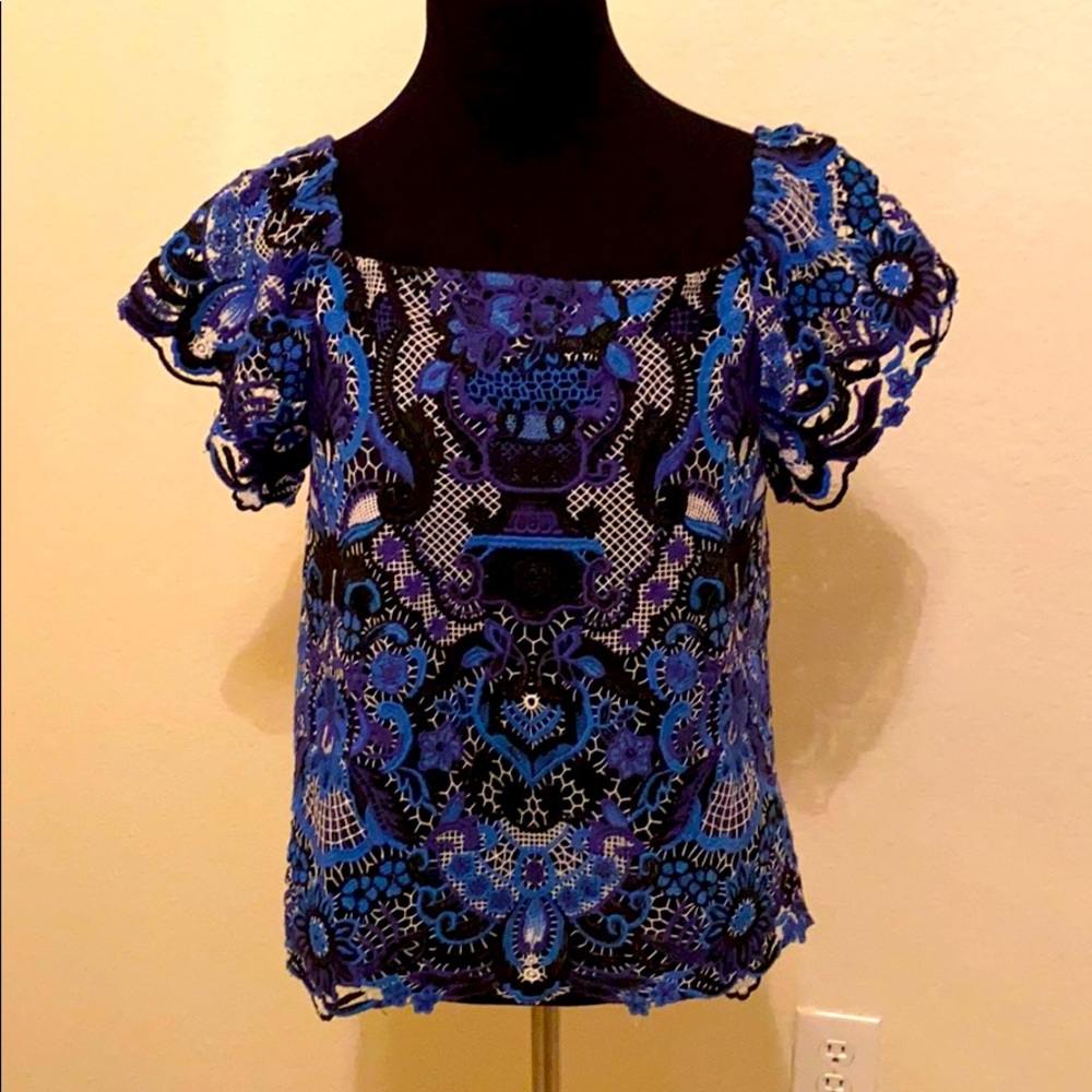 Alice+Olivia Like New Lace Blouse